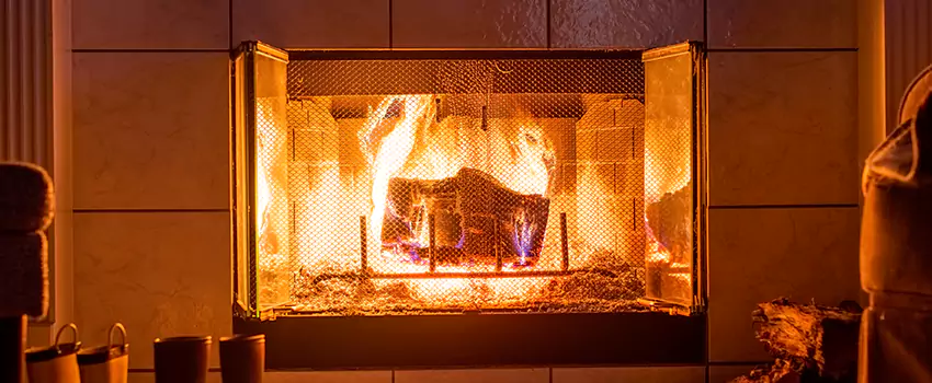 Mendota Hearth Landscape Fireplace Installation in Kearny, New Jersey
