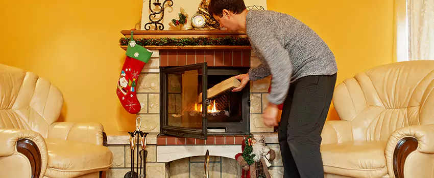 Rusted Metal Fireplace Restoration in Kearny, New Jersey