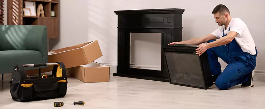 Old Rusted Metal Fireplace Repair And Replacement in Kearny, NJ