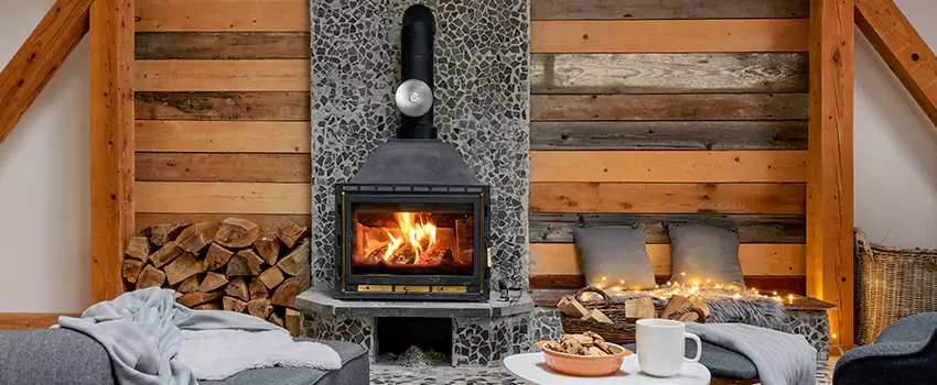 Thelin Hearth Products Direct Vent Gas Stove Fireplace Inspection in Kearny, New Jersey